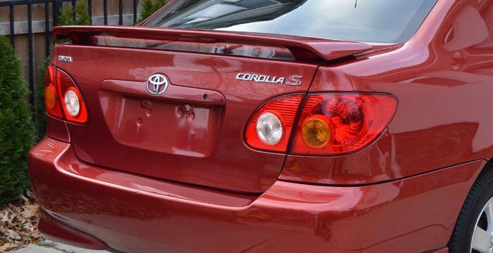 Custom Toyota Corolla  Sedan Trunk Wing (2003 - 2008) - $169.00 (Part #TY-088-TW)